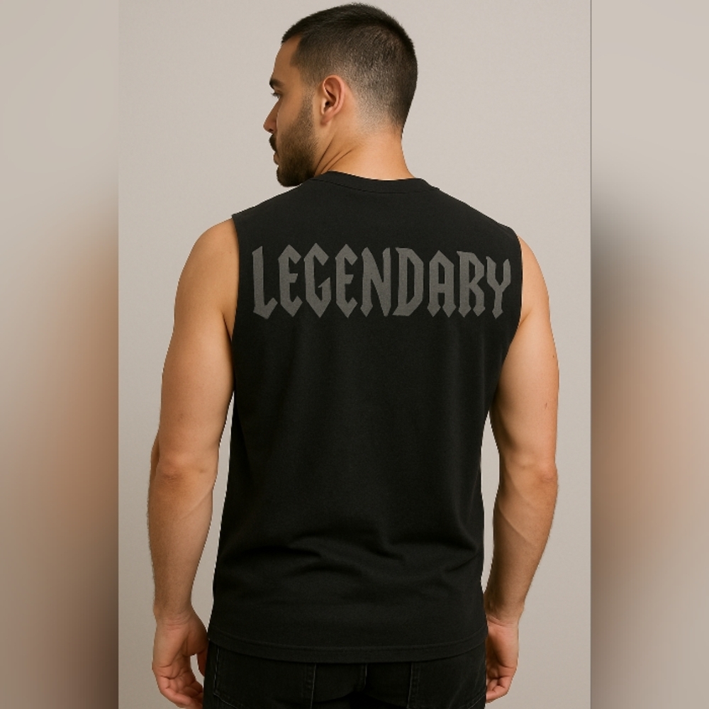 Black Legendary Tank Top Sleeveless Athletic